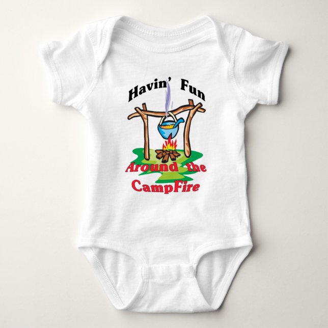 Around the Campfire Baby Bodysuit (Front)