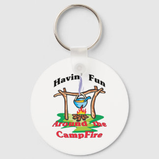 Around the Campfire Keychain
