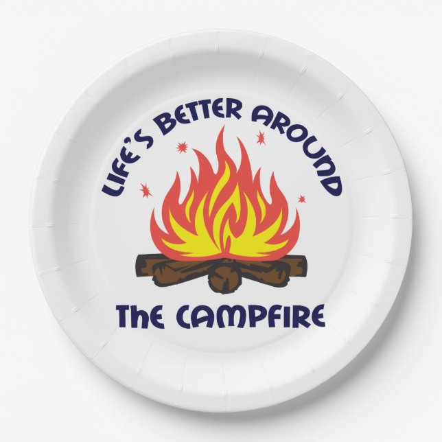 Around the Campfire Paper Plates (Front)