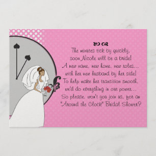 "Around the Clock" Bridal Shower Invitation