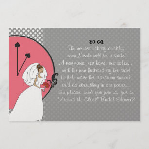 "Around the Clock" Bridal Shower Invitation