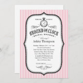 Around The Clock Bridal Shower Invitations (Front/Back)