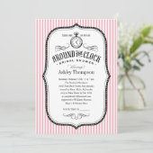 Around The Clock Bridal Shower Invitations (Standing Front)