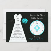 Around the Clock Bridal Shower Invitations (Front)