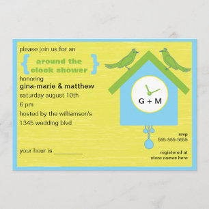Around the Clock Shower Invitation