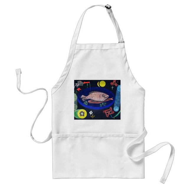 Around the Fish, Paul Klee Adult Apron (Front)