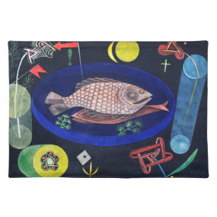 Around the Fish, Paul Klee Cloth Placemat
