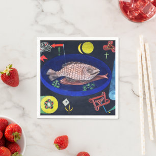 Around the Fish, Paul Klee Napkins