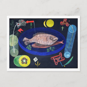 Around the Fish, Paul Klee Postcard