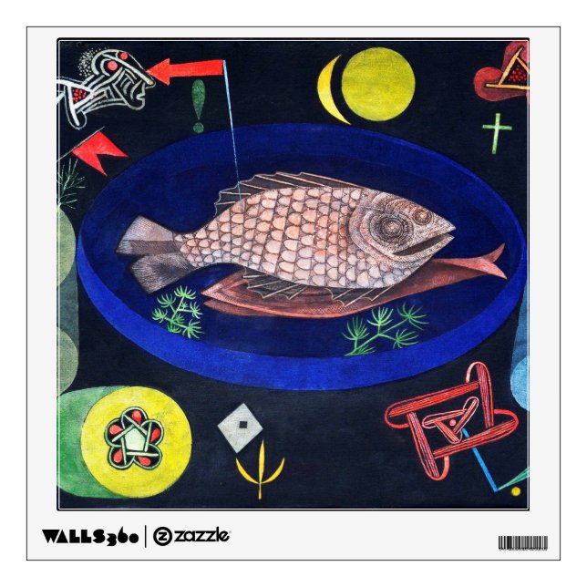 Around the Fish, Paul Klee Wall Decal (Front)