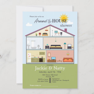 Around the House Bridal Shower Invitation