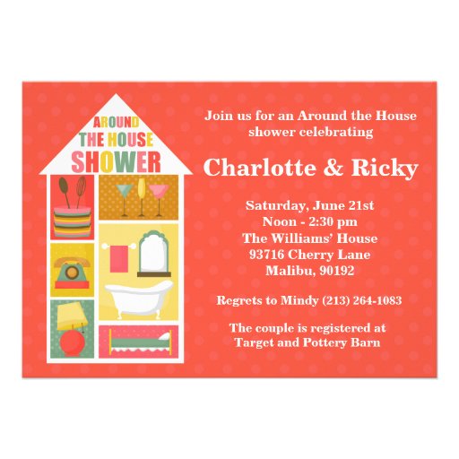 Around The House Bridal Shower Invitations 4