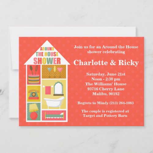 Around the House Couple Wedding Shower Invitation