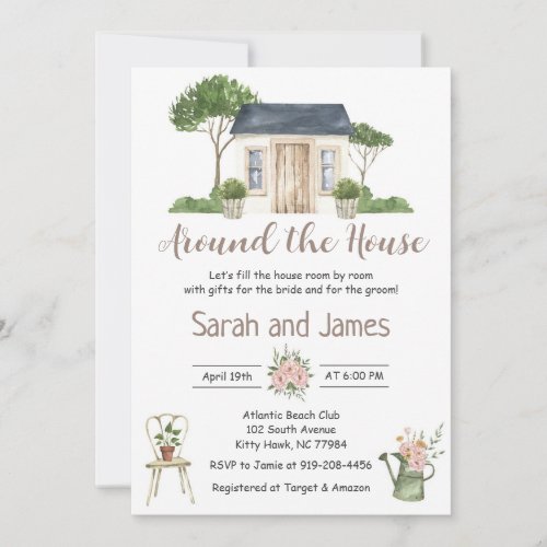 Around the House Couples Bridal Shower Invitation