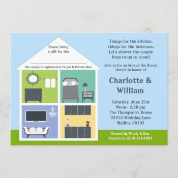 Around The House Shower Bridal Shower Invitation by eventfulcards at Zazzle