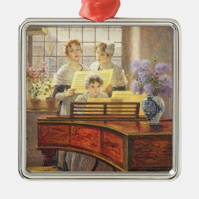 Around the Piano Metal Ornament (Front)