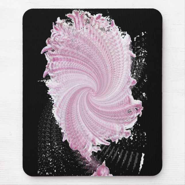 around the pink mouse pad (Front)