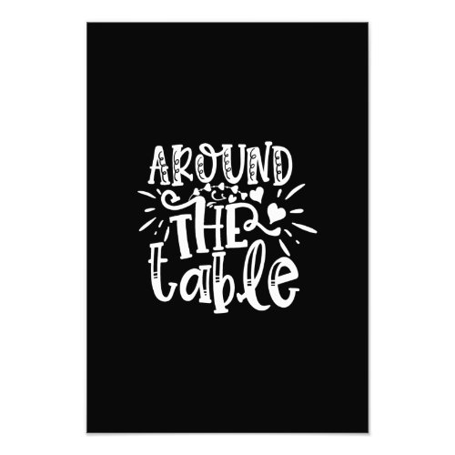around the table photo print