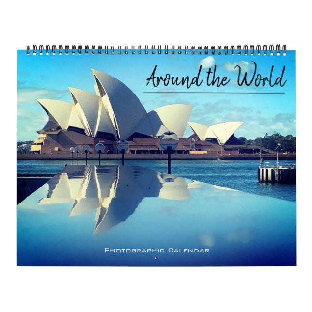 around the world 2027 (with locations) large calendar (Cover)