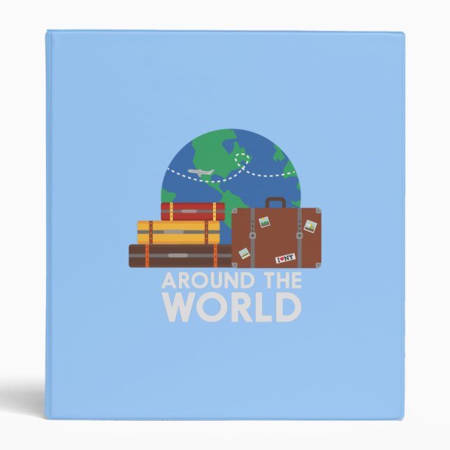 Around the world 3 ring binder (Front)