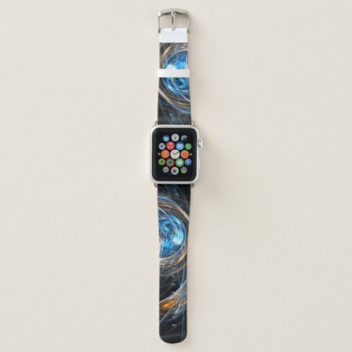 Around the World Abstract Art Apple Watch Band