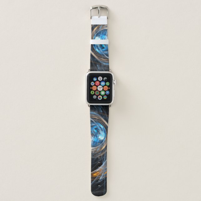 Around the World Abstract Art Apple Watch Band (Front)