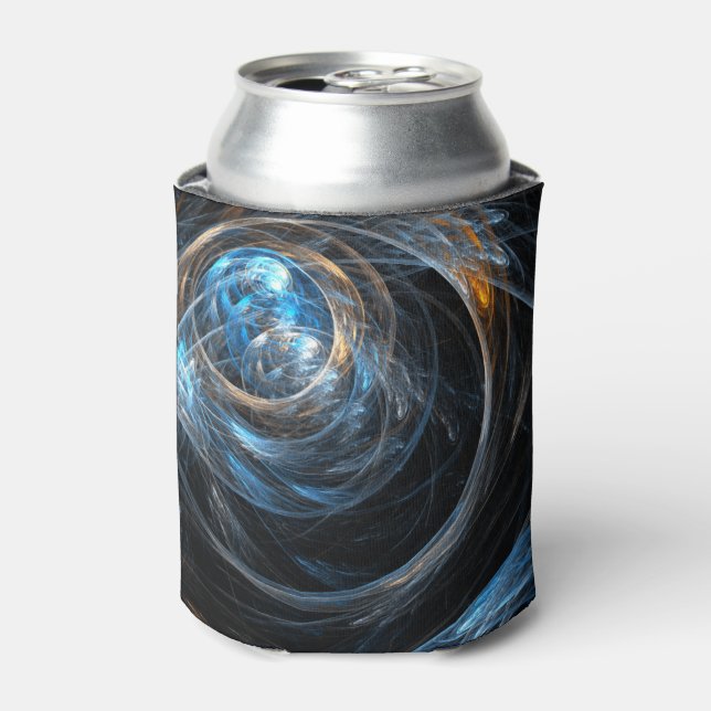 Around the World Abstract Art Can Cooler (Can Front)