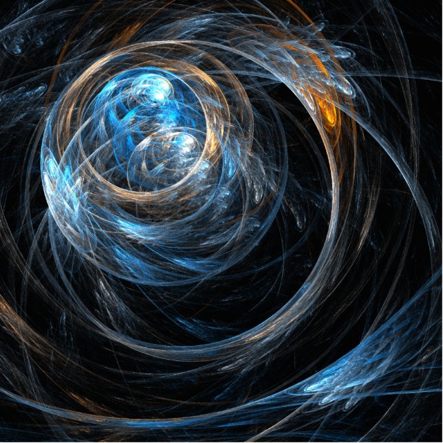 Around the World Abstract Art Cutout (Front)