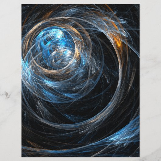 Around the World Abstract Art Letterhead (Front)