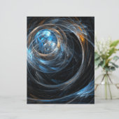 Around the World Abstract Art Letterhead (Standing Front)