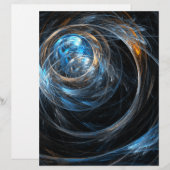 Around the World Abstract Art Letterhead (Front/Back)