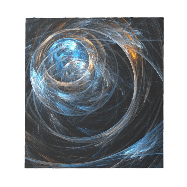 Around the World Abstract Art Notepad (Front)