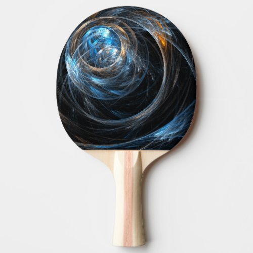 Around the World Abstract Art Ping Pong Paddle