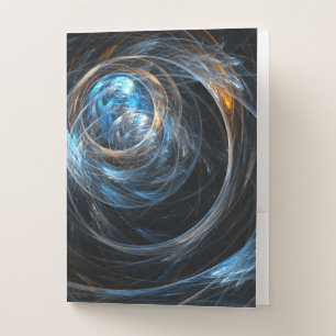 Around the World Abstract Art Pocket Folder