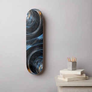 Around the World Abstract Art Skateboard