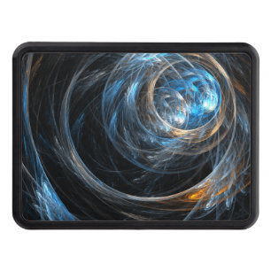 Around the World Abstract Art Trailer Hitch Cover