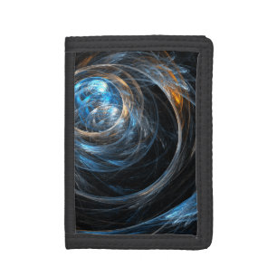 Around the World Abstract Art Tri-fold Wallet