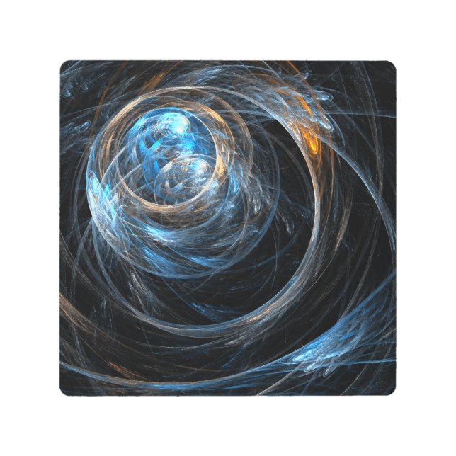 Around the World Abstract Metal Wall Art (Front)