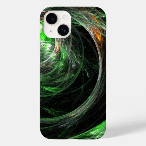 Around the World Green Abstract Art Case_Mate iPhone 14 Case
