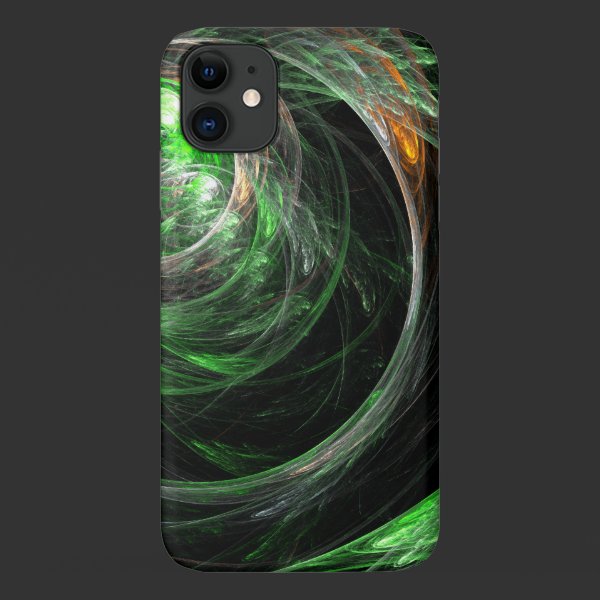 Around the World Green Abstract Art Case-Mate iPhone Case
