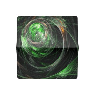 Around the World Green Abstract Art