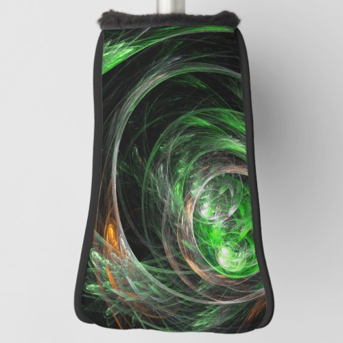 Around the World Green Abstract Art Golf Head Cover