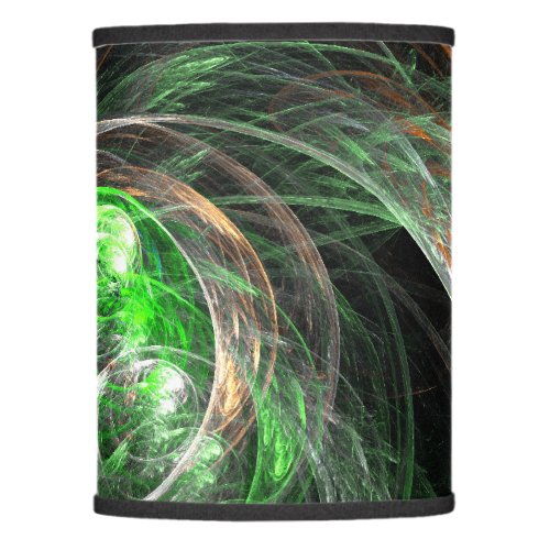 Around the World Green Abstract Art Lamp Shade