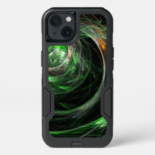Around the World Green Abstract Art iPhone 13 Case