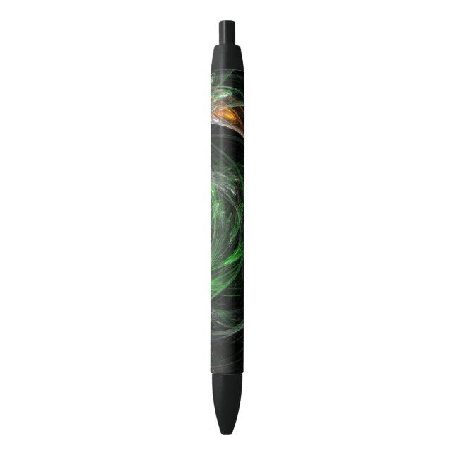Around the World Green Abstract Art Pen (Front Vertical)