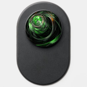 Around the World Green Abstract Art PopSocket