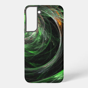 Around the World Green Abstract Art Samsung Galaxy S22+ Case