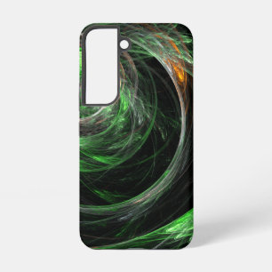 Around the World Green Abstract Art Samsung Galaxy S22 Case
