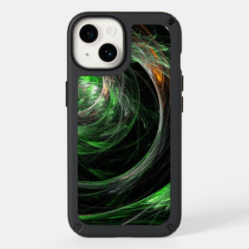 Around the World Green Abstract Art Speck iPhone 14 Case