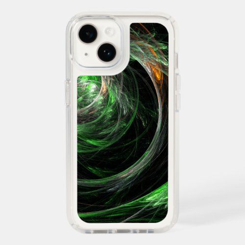 Around the World Green Abstract Art Speck iPhone 14 Case
